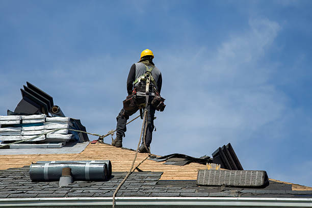 Professional Gutter Installation technician working in Clifford, PA